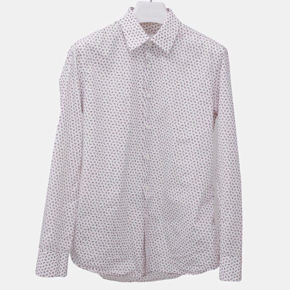 Prada Cotton Geometric Print Shirt - Picture 1 of 13